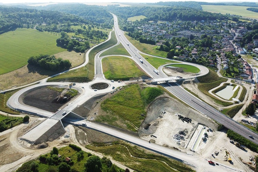 Déviation de Velaines RN4/RN135 : un nouvel échangeur à Ligny-en-Barrois bientôt accessible